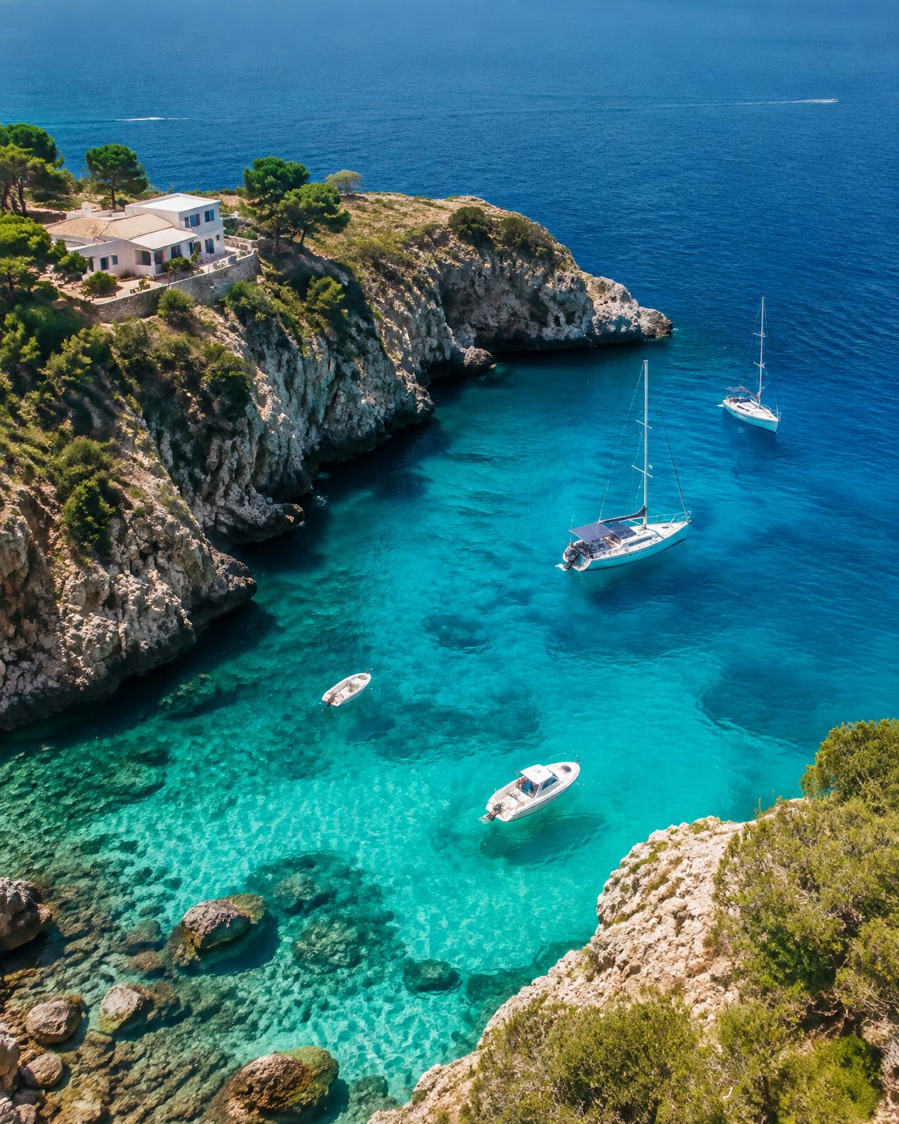 Casa sobre cala privada — Ibiza
